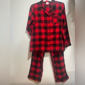Wondershop  Women's Pajama Set Black Red Buffalo Plaid    XS    S   NWOT